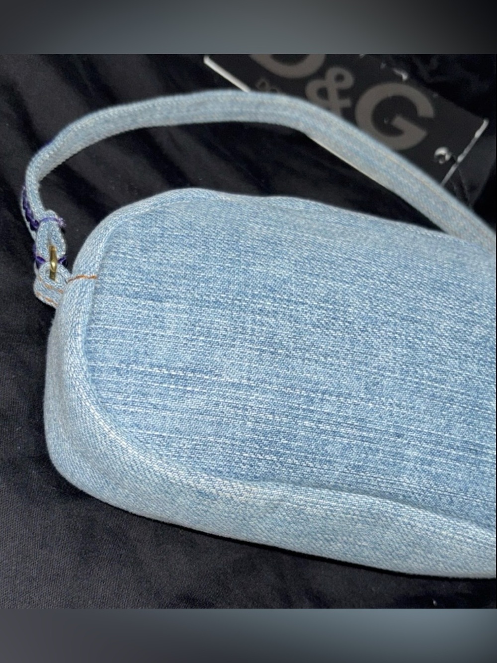 Dolce & Gabbana NWT Denim Gem Stone Handbag with Dust bag - Picture 6 of 11